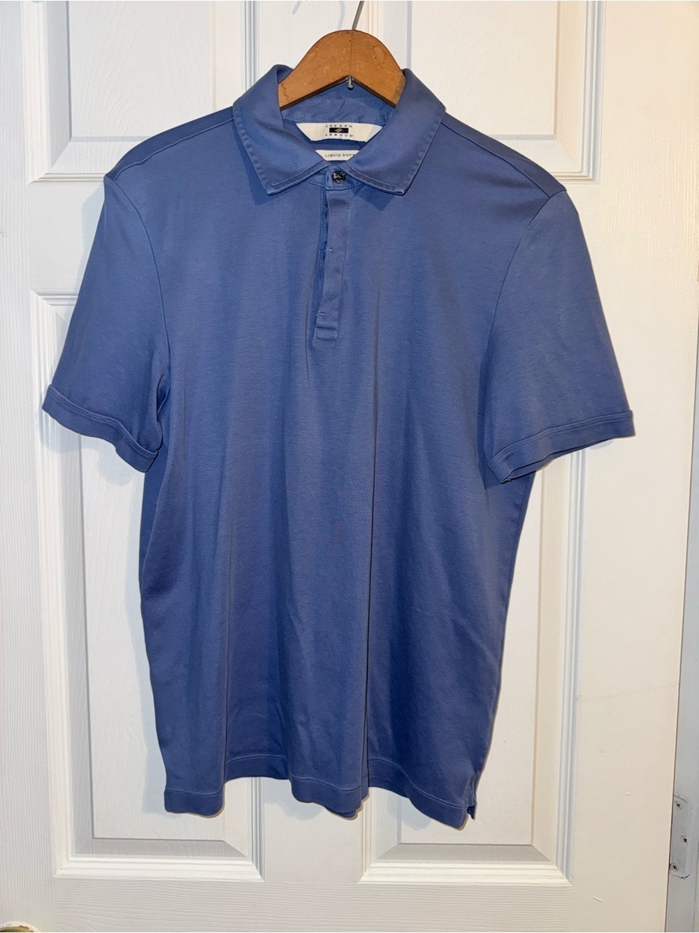 Joseph Abboud Blue Polo Shirt Men’s Medium Liquid Soft Short Sleeve